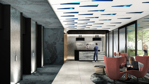 PANDiON OFFICEHOME Ostkreuz Campus B Lobby